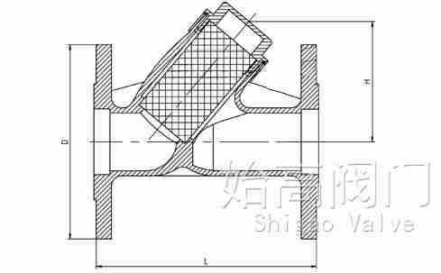 法蘭黃銅過濾器尺寸圖 法蘭黃銅過濾器尺寸圖