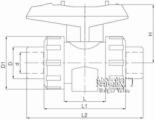CPVC承插塑料球閥尺寸 CPVC承插塑料球閥尺寸